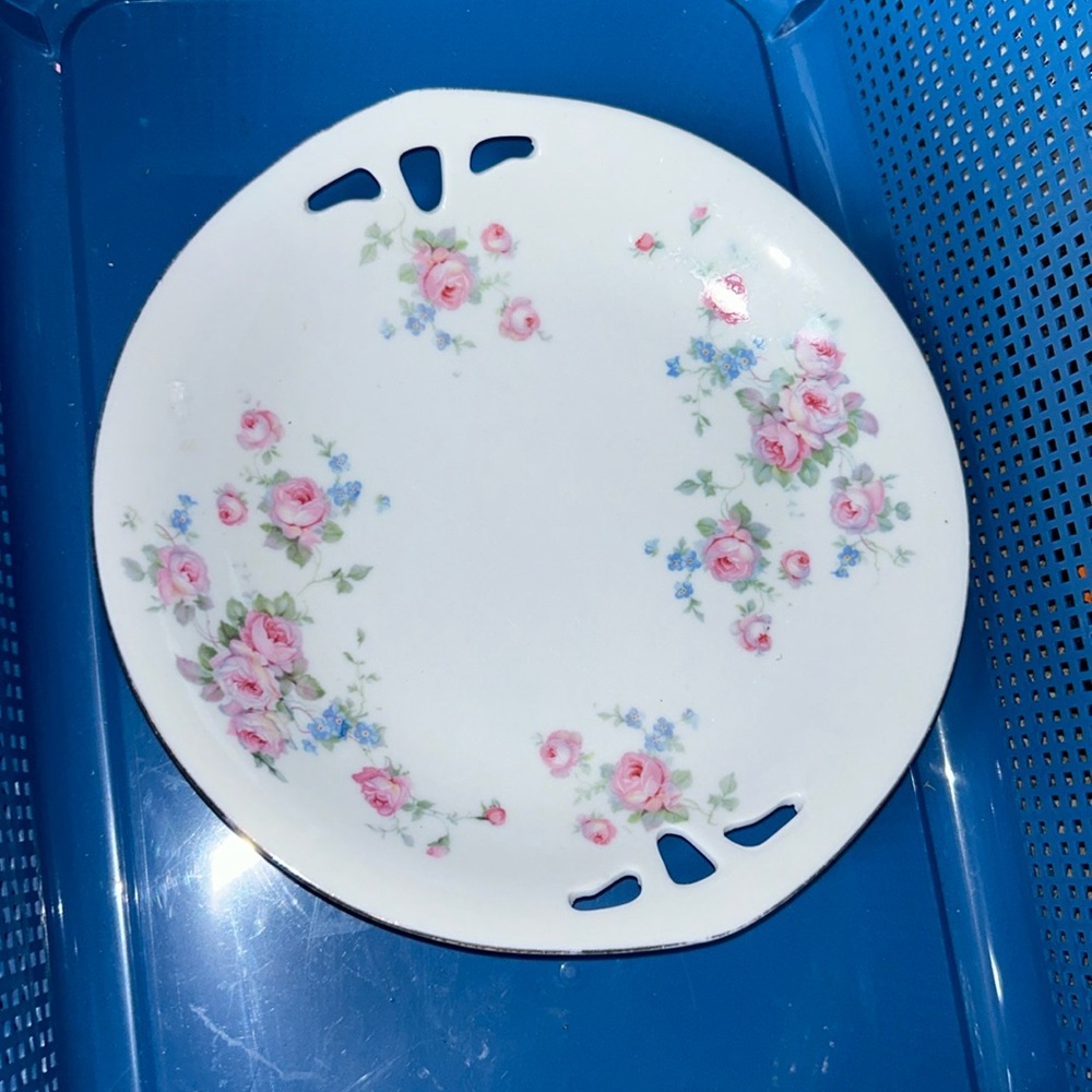 Vintage 1930 s  Roman Germany Cake Plate Made in Germany